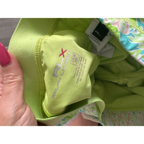 RALPH LAUREN RLX Girls tropical Print Skort Size Medium (8-10) - Picture 4 of 7